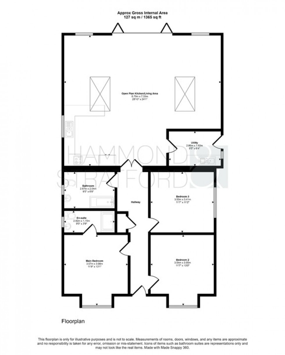 Floorplan for Norwich Road, Attleborough