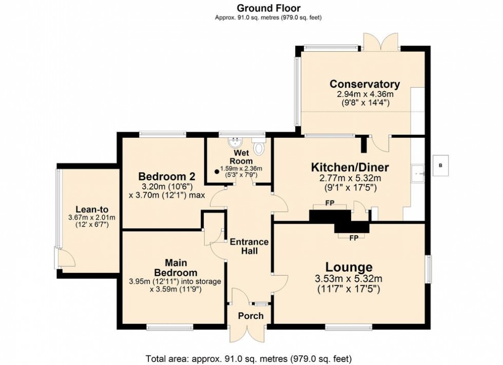 Floorplan for Watton Road, Hingham