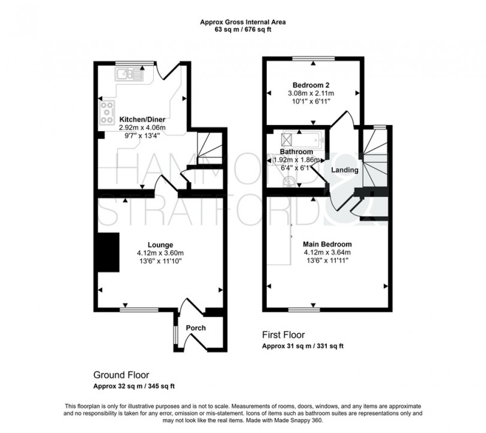 Floorplan for Henstead Road, Hethersett