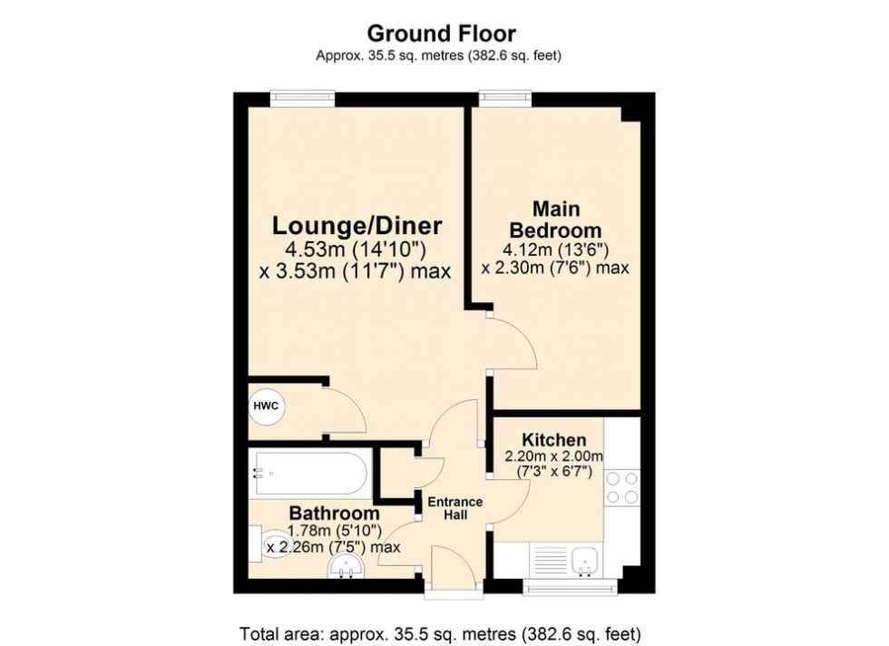 Floorplan for The Maltings, Dereham
