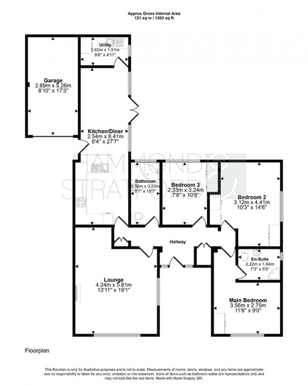 Floorplan for Holly Road, Attleborough