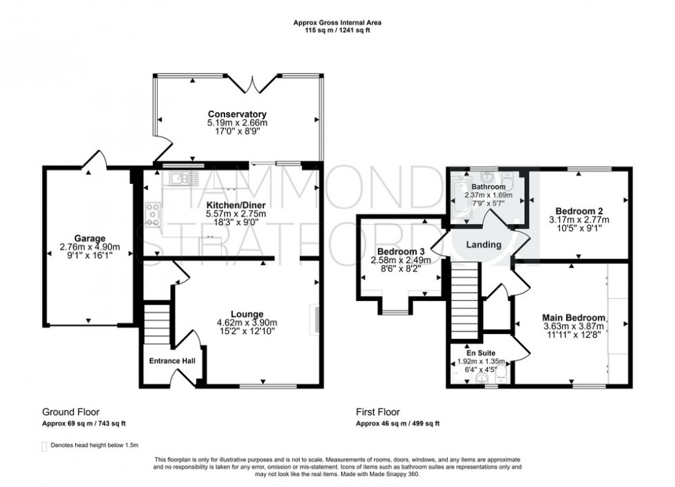 Floorplan for Pound Close, Banham