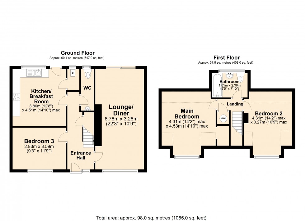 Floorplan for Church Street, Great Ellingham