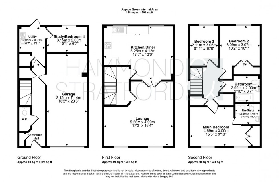 Floorplan for Dunlin Drive, Wymondham