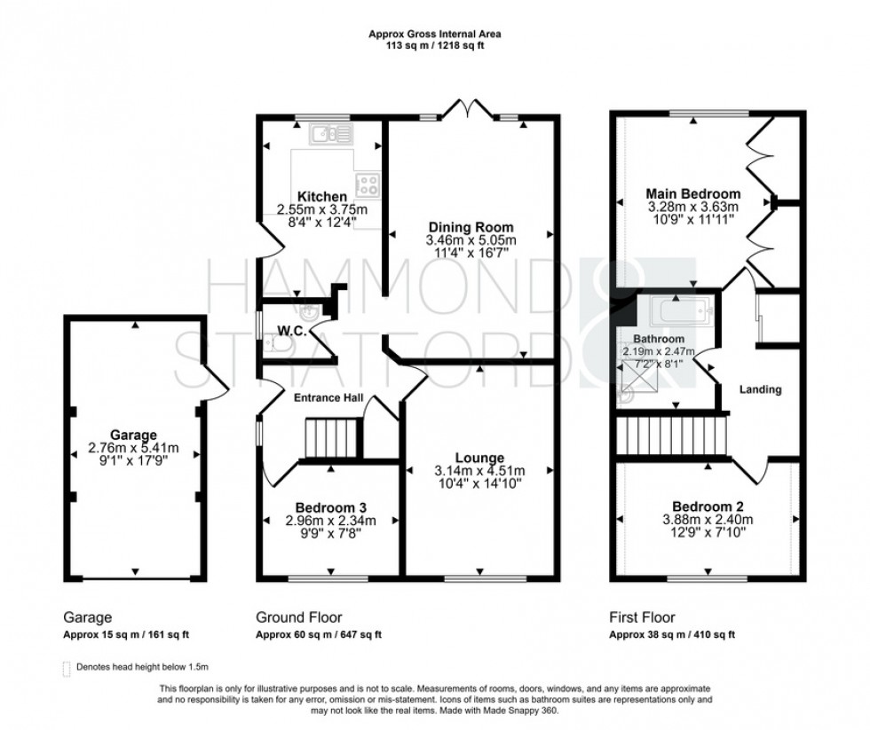 Floorplan for Hereward Way, Feltwell