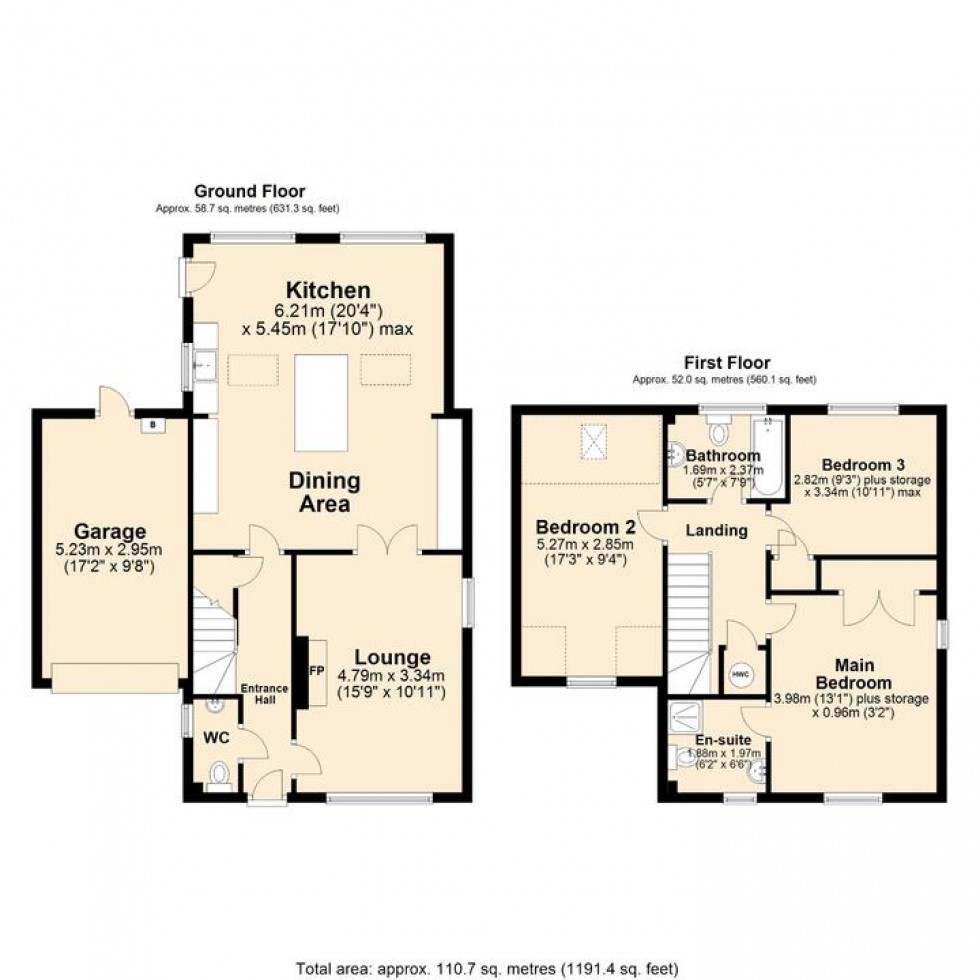 Floorplan for Cornfield Road, Mulbarton