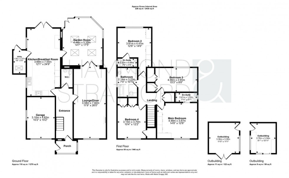 Floorplan for Hargham Road, Attleborough