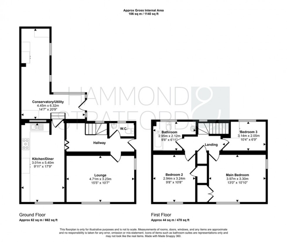 Floorplan for Greenways, Bunwell