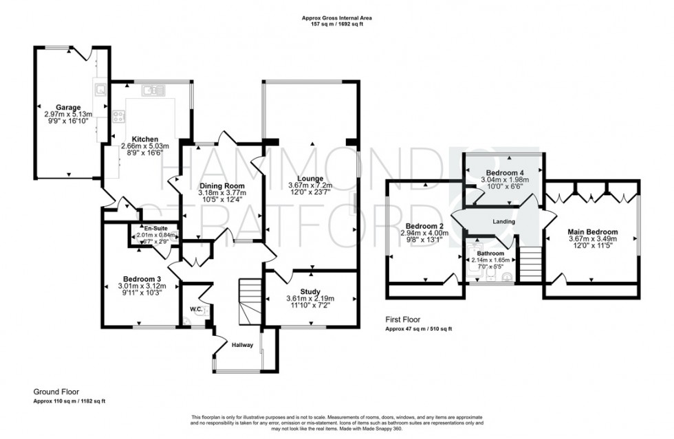 Floorplan for Newfound Drive, Cringleford