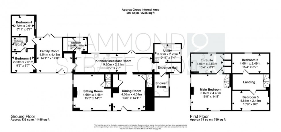 Floorplan for Long Lane, Mulbarton
