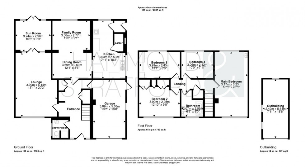 Floorplan for Karen Close, Hethersett