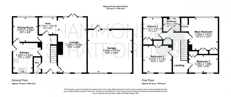 Floorplan for Buckland Rise, Eaton