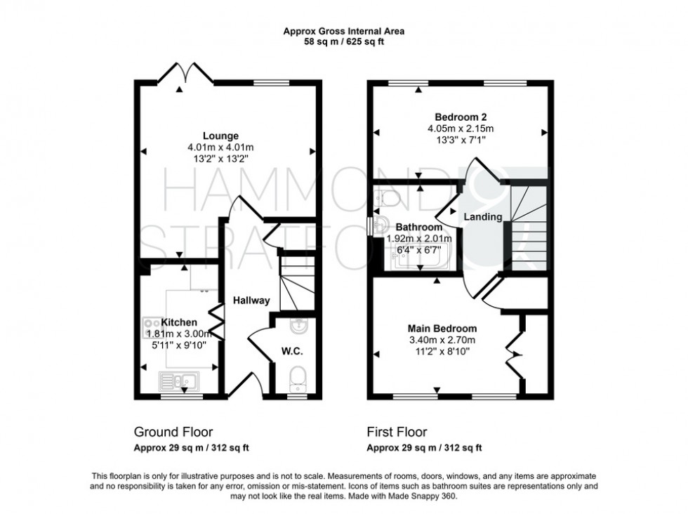 Floorplan for Spitfire Close, Attleborough