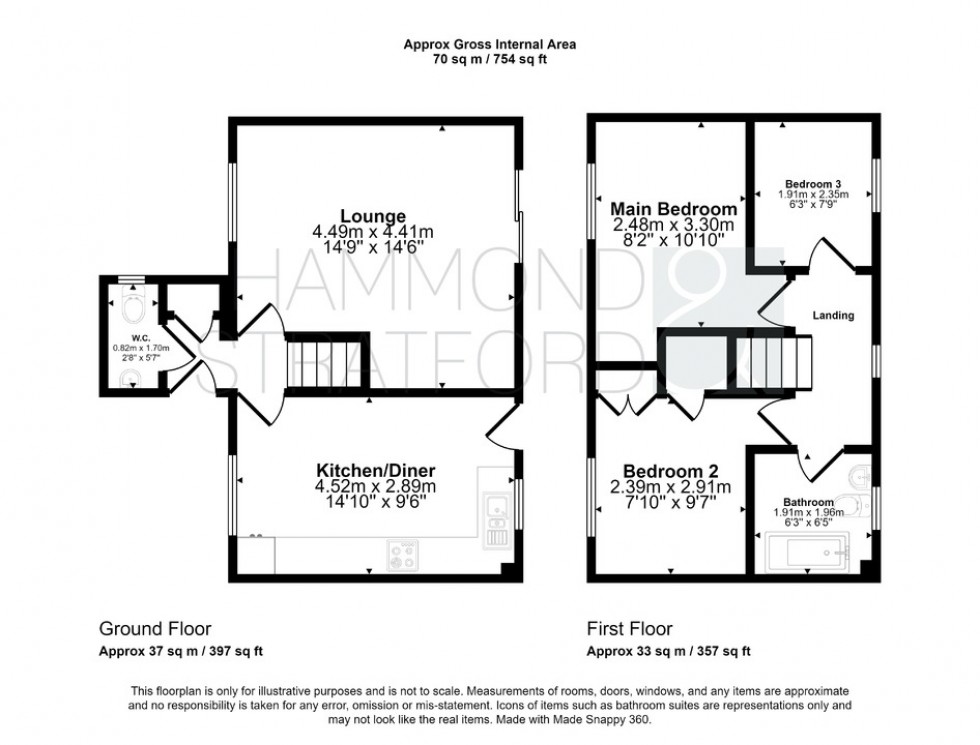 Floorplan for Cartmel, Hethersett