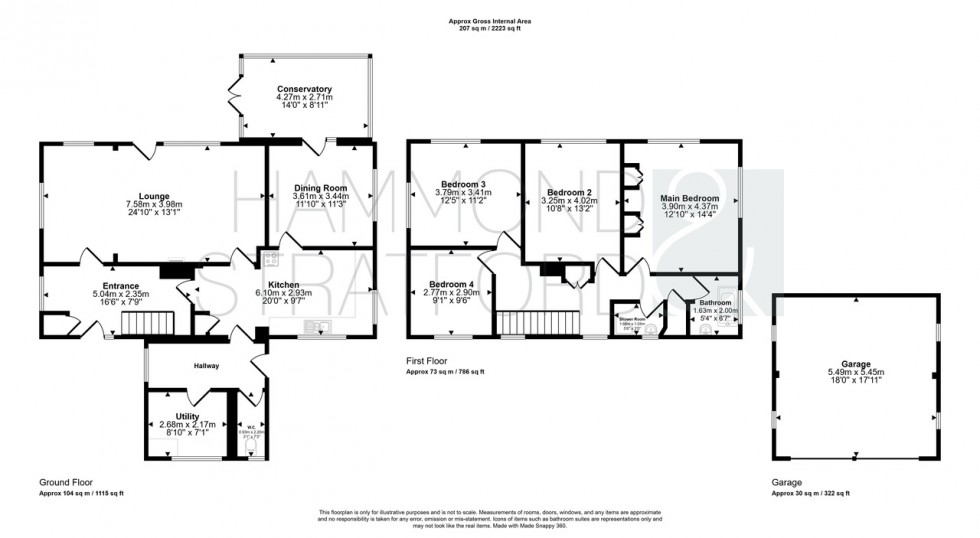 Floorplan for Leys Lane, Attleborough
