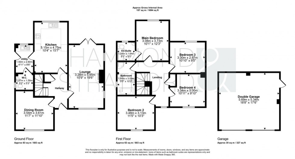 Floorplan for New Road, Tacolneston