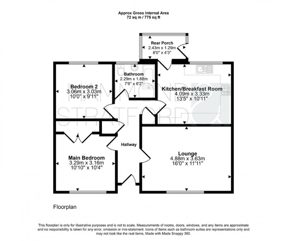 Floorplan for Hethel Road, Wreningham