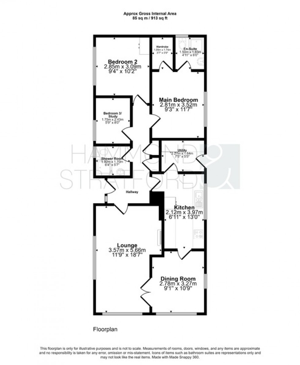 Floorplan for Oak Tree Park, Attleborough