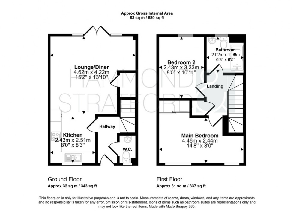 Floorplan for Dynham Road, Cringleford