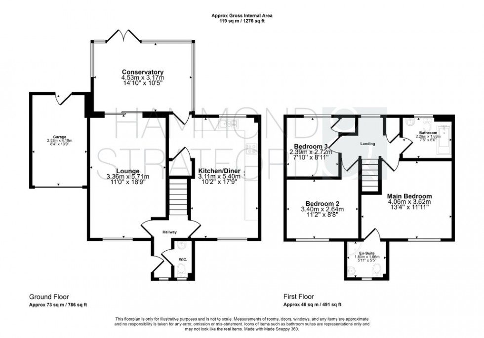 Floorplan for Harman Close, Hethersett