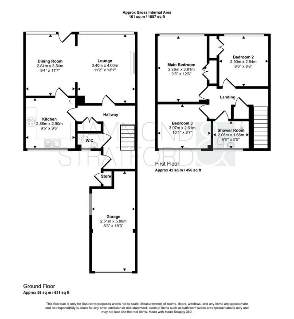 Floorplan for Bramfield Close, Norwich
