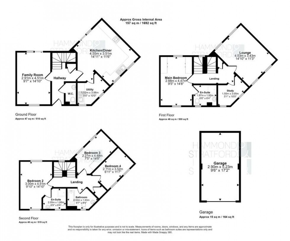 Floorplan for Clematis Way, Wymondham