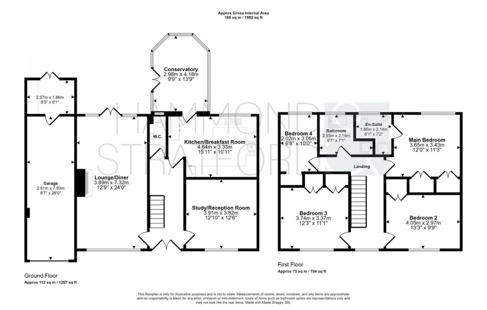 Floorplan for Hardingham Street, Hingham