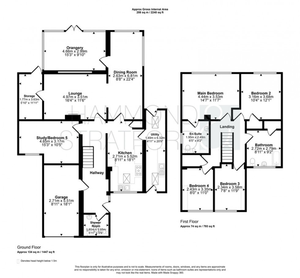 Floorplan for Great Melton Road, Hethersett