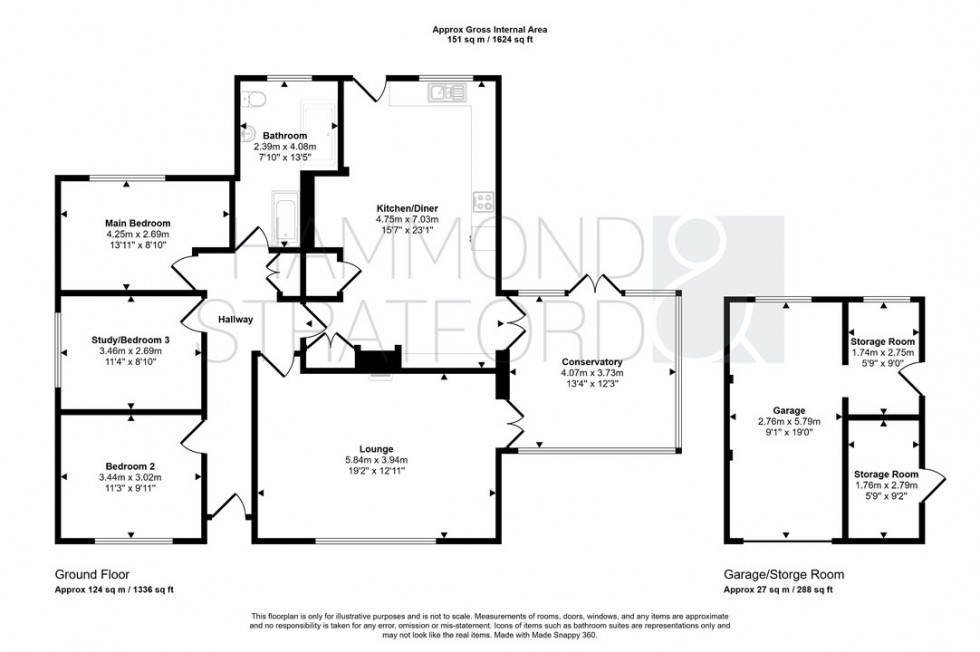 Floorplan for Main Road, Swardeston