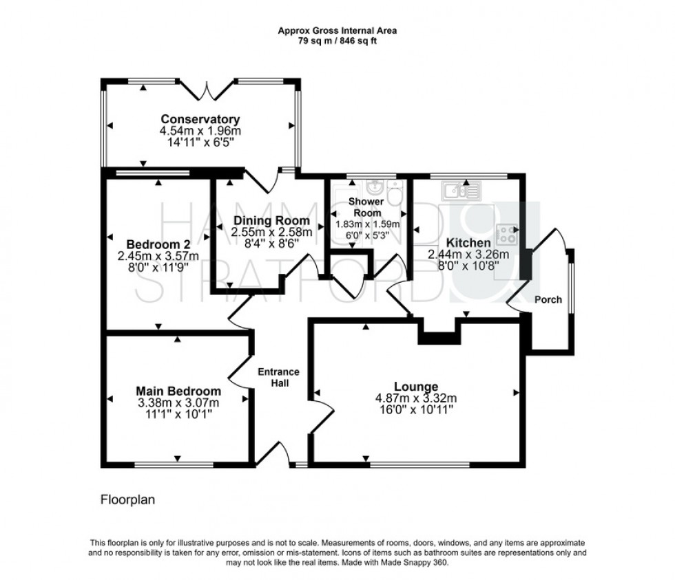 Floorplan for Pightle Way, Lyng