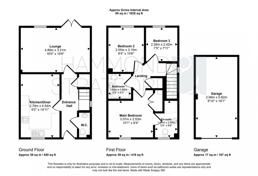 Floorplan for Wellington Road, Attleborough