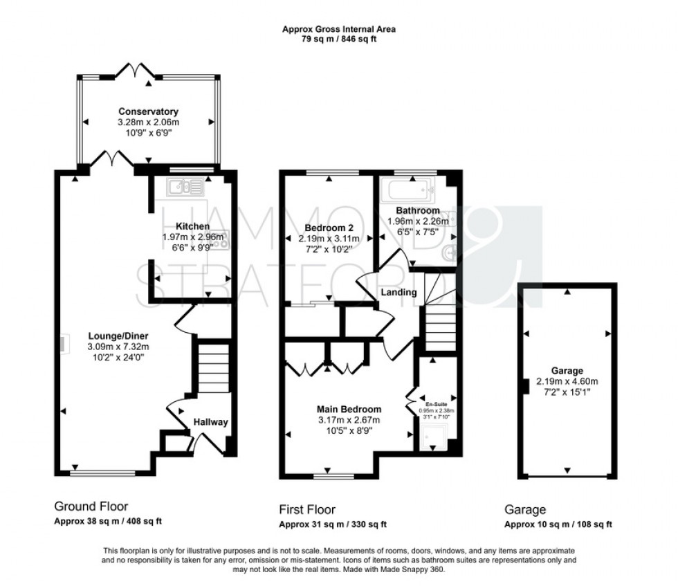 Floorplan for Russet Close, Attleborough