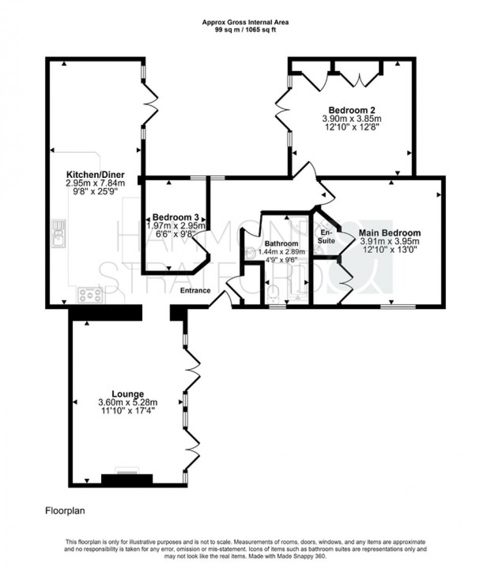 Floorplan for The Street, Bridgham