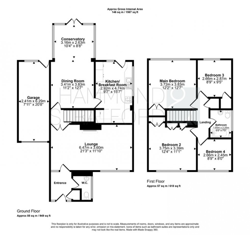Floorplan for Eaton Village, Norwich