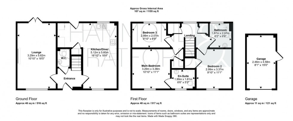 Floorplan for Ryefield Road, Mulbarton