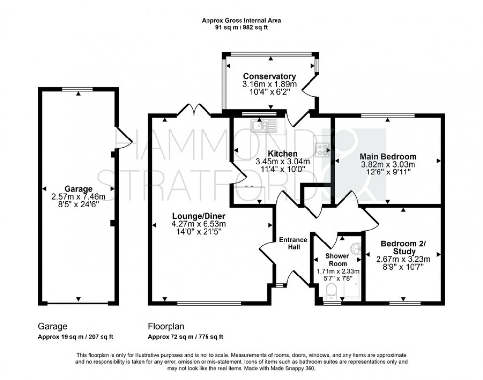Floorplan for Springfields, Attleborough