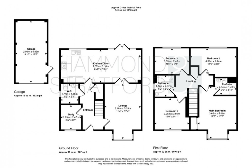 Floorplan for Almond Drive, Cringleford