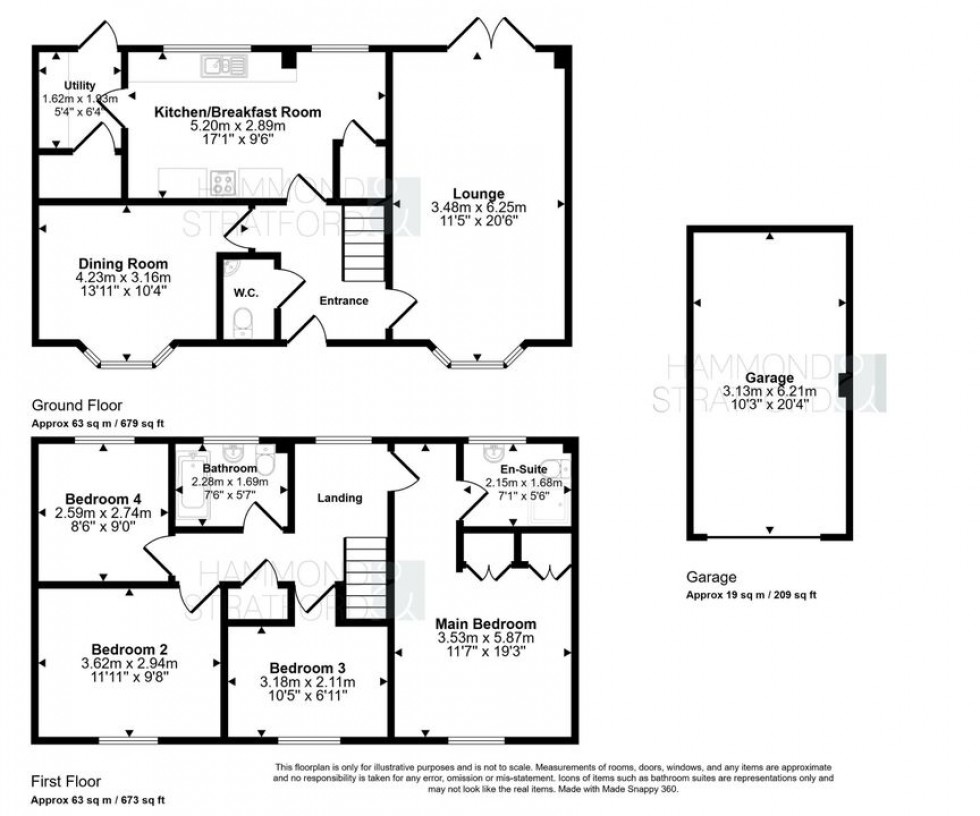 Floorplan for The Pines, Cringleford