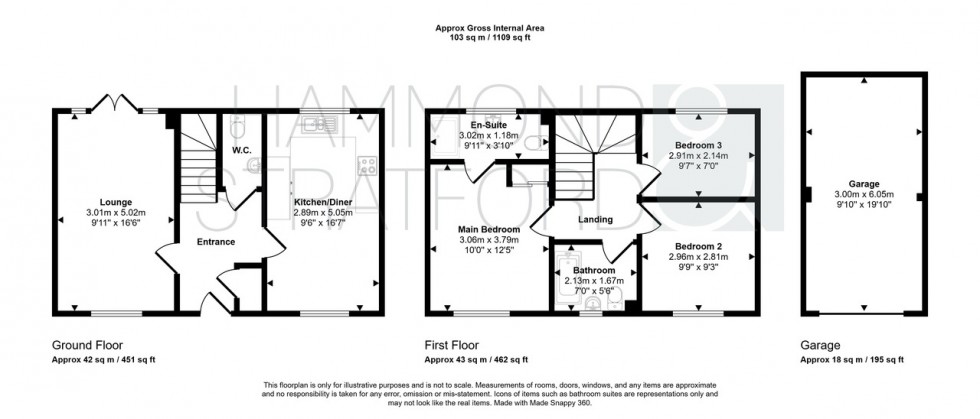 Floorplan for Livick Crescent, Hethersett