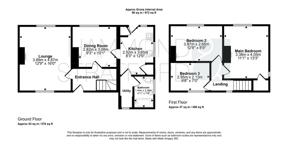 Floorplan for Braymeadow Lane, Little Melton