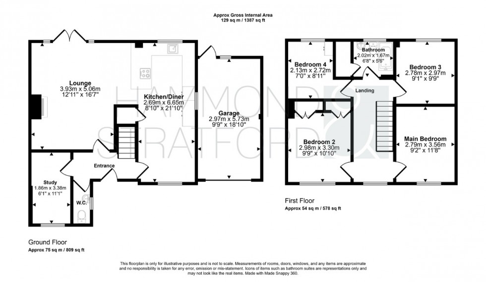 Floorplan for Sandringham Court, Watton