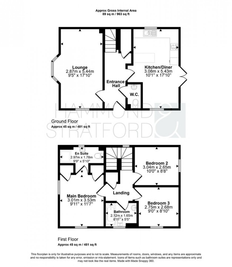 Floorplan for Mustang Way, Attleborough