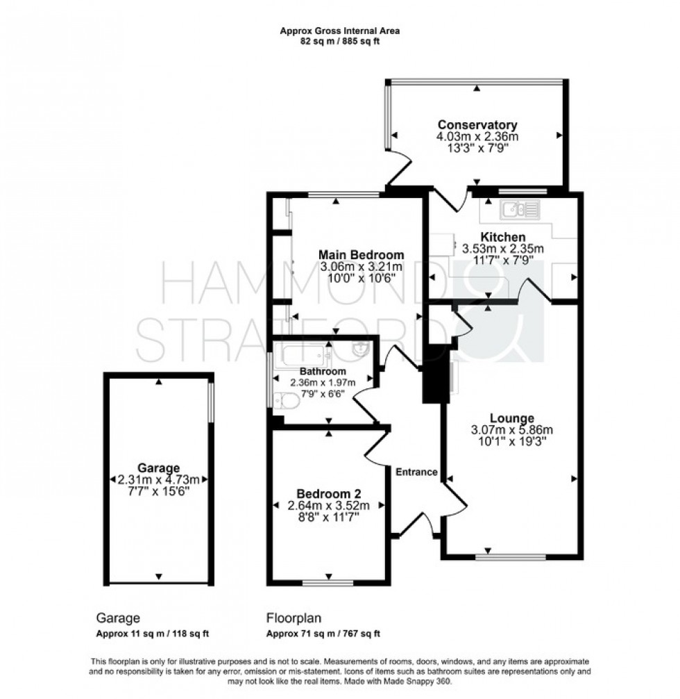 Floorplan for Home Close, Great Ellingham