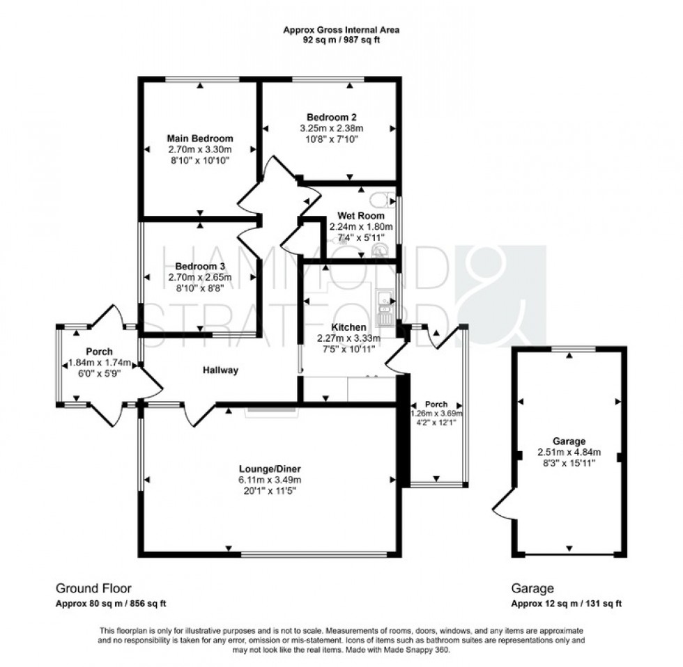 Floorplan for Arlington Gardens, Attleborough