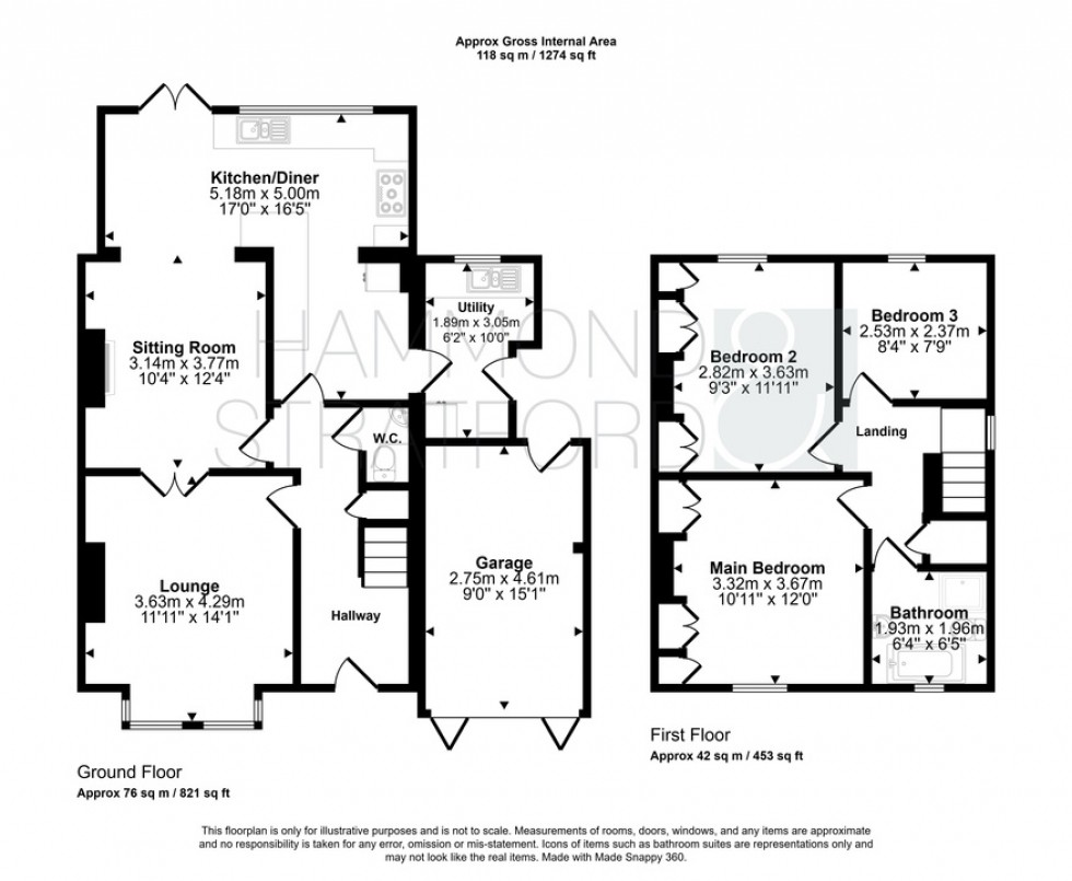 Floorplan for Intwood Road, Cringleford