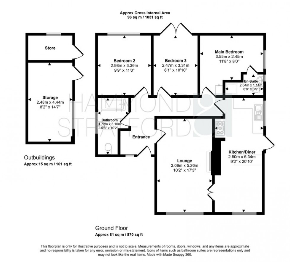 Floorplan for Oakfields Close, Cringleford