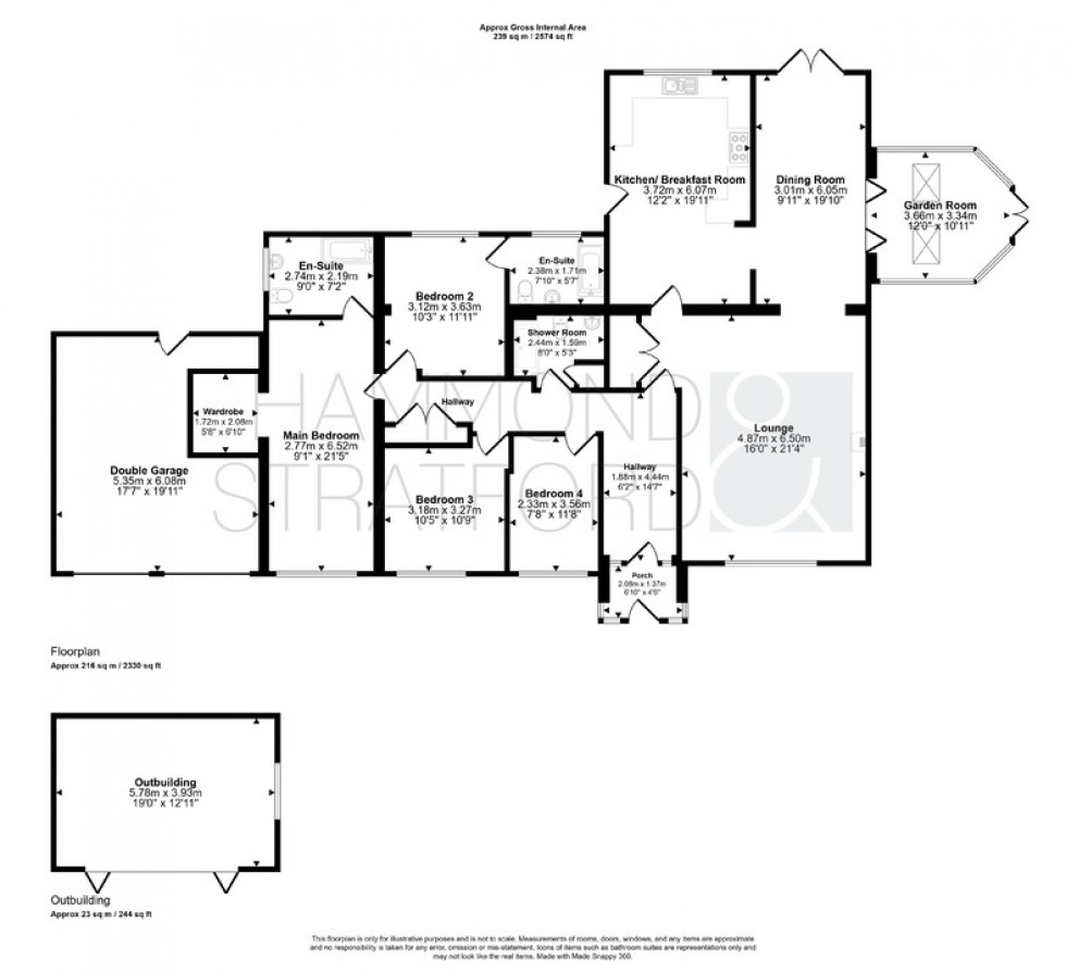 Floorplan for Burdock Lane, Barford