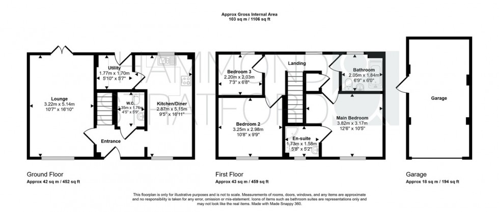 Floorplan for Harvey Close, Wymondham