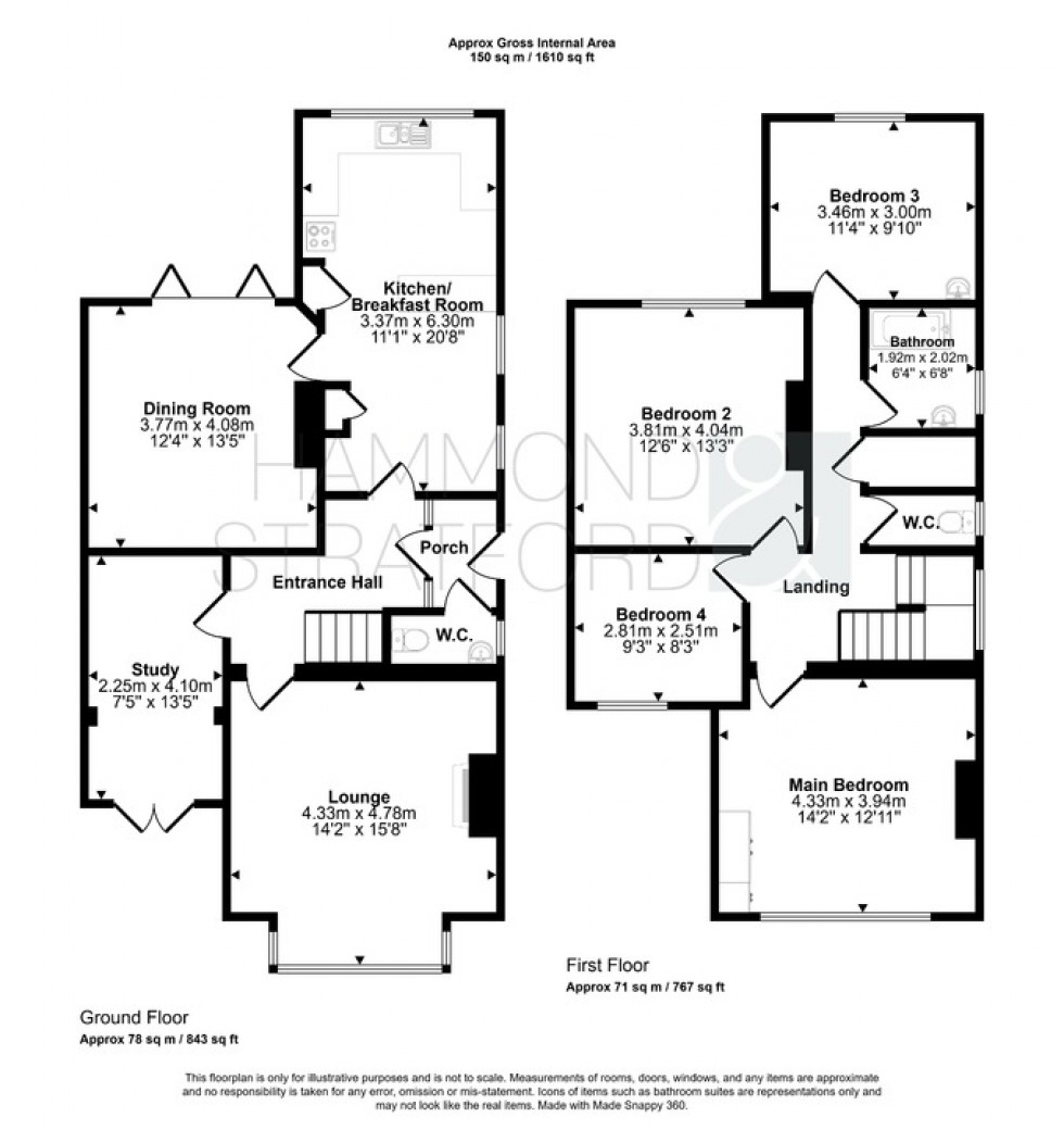 Floorplan for Judges Walk, Norwich