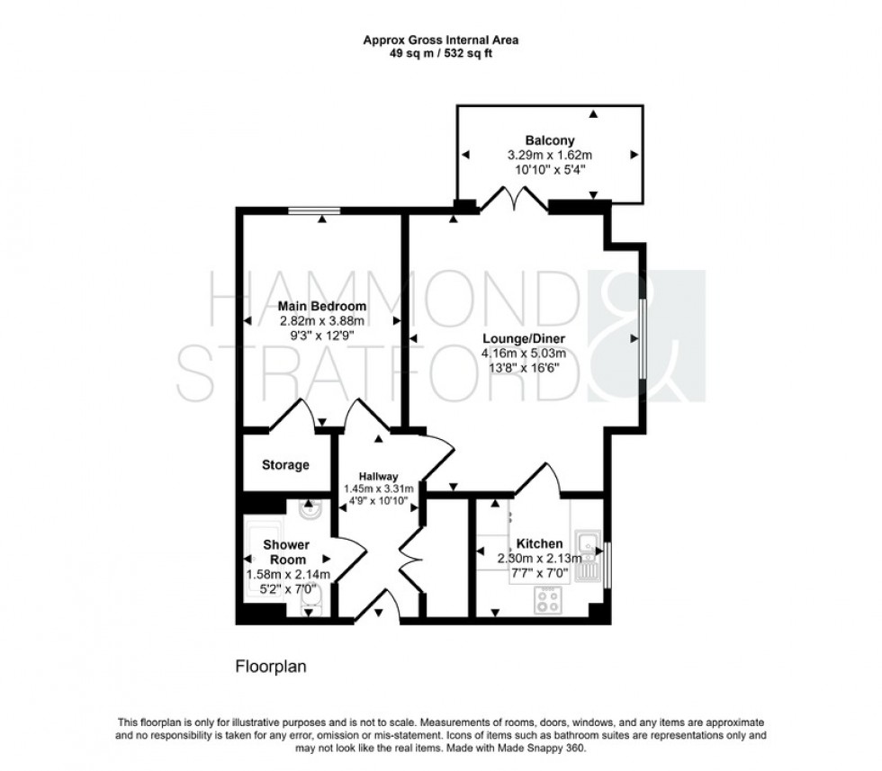 Floorplan for Coralie Court, Eaton